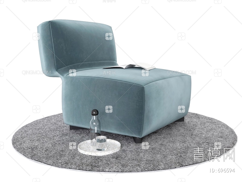 单休闲沙发椅3D模型下载【ID:696594】