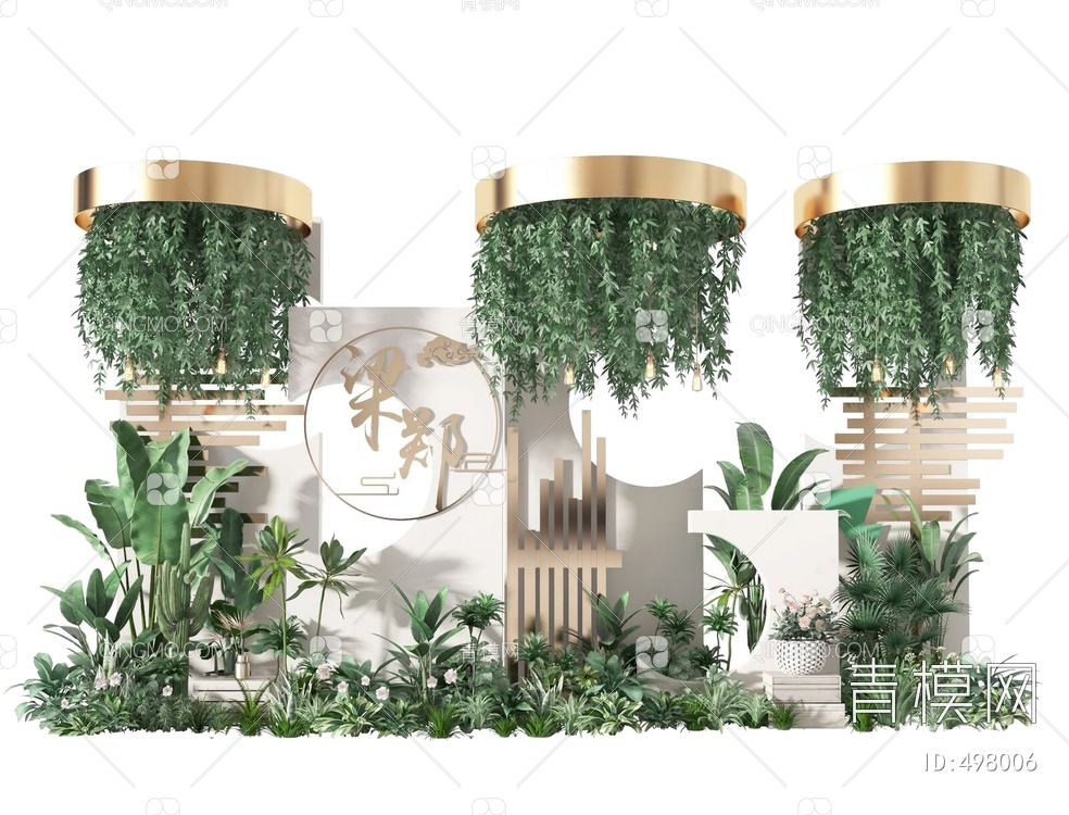 景观植物堆绿植堆园艺小品3D模型下载【ID:498006】