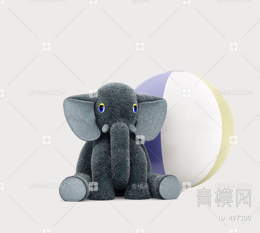 小象玩具3D模型下载【ID:497300】