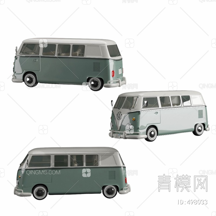 大众巴士3D模型下载【ID:498033】