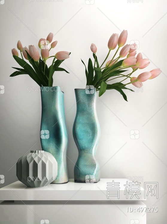 花瓶3D模型下载【ID:497275】