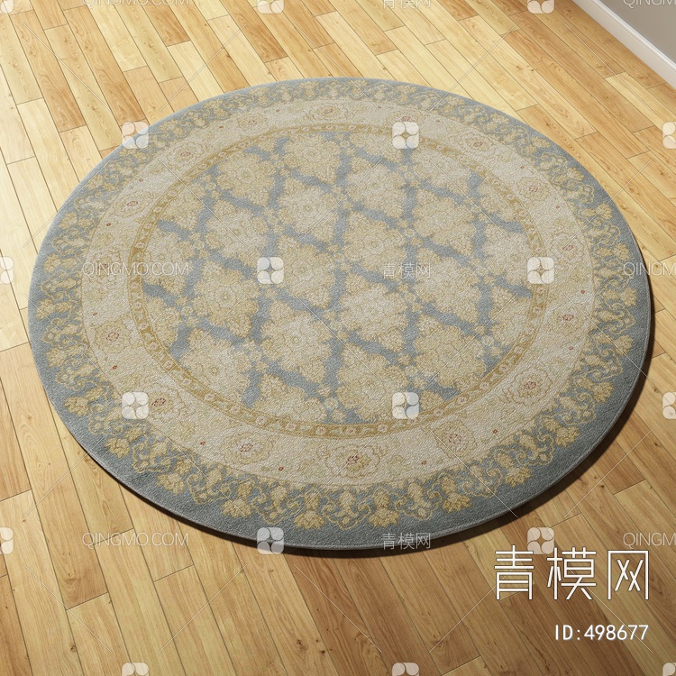 圆形地毯vary材质下载【ID:498677】