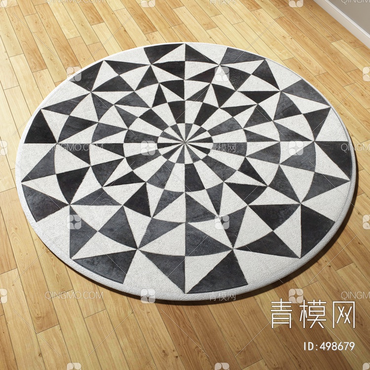 圆形地毯vary材质下载【ID:498679】