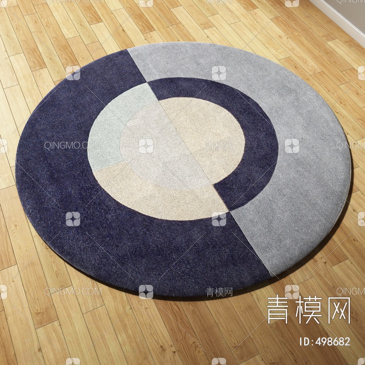 圆形地毯vary材质下载【ID:498682】