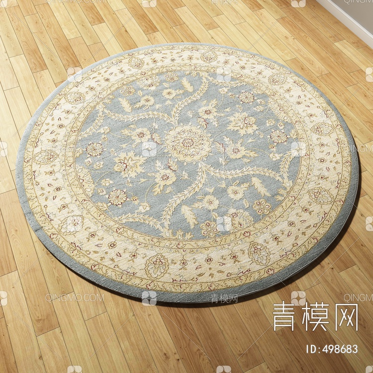 圆形地毯vary材质下载【ID:498683】