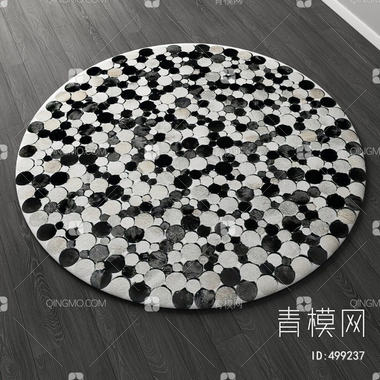 圆形地毯vary材质下载【ID:499237】