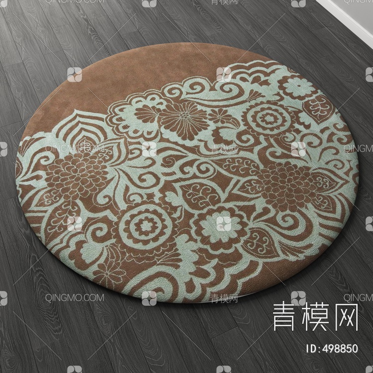 圆形地毯vary材质下载【ID:498850】