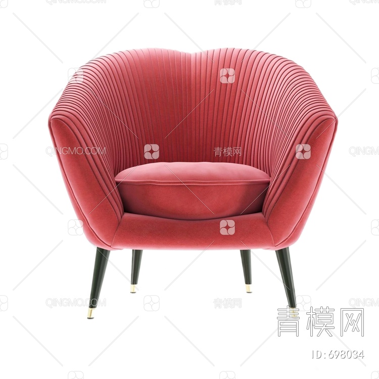 美国 KOKET 扶手椅3D模型下载【ID:698034】