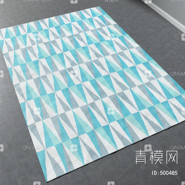 方形地毯vary材质下载【ID:500485】