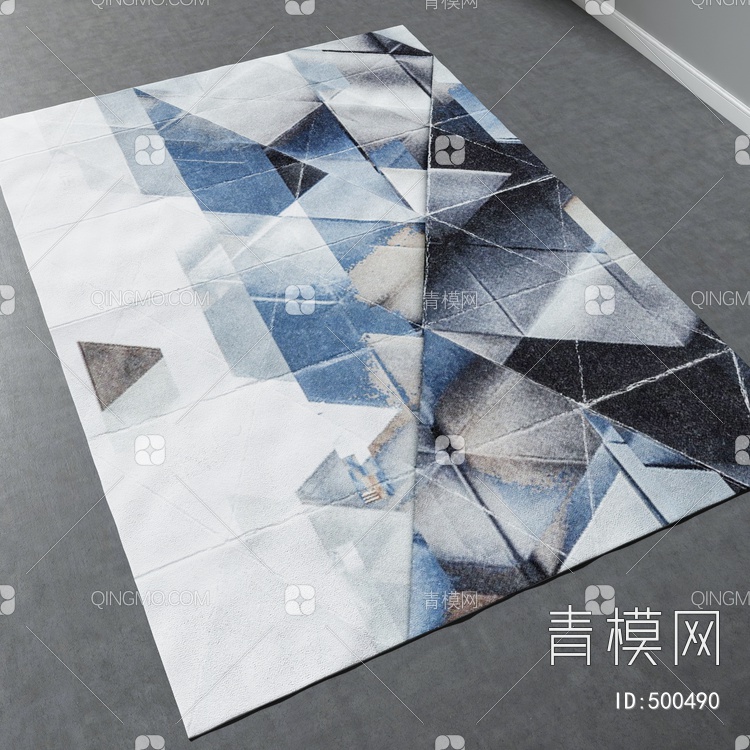 方形地毯vary材质下载【ID:500490】