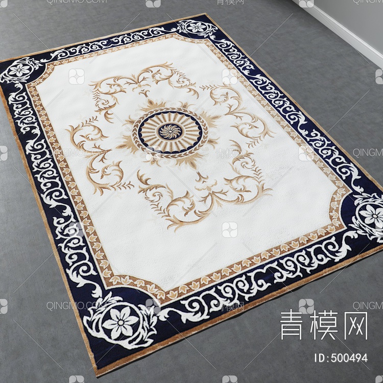 方形地毯vary材质下载【ID:500494】
