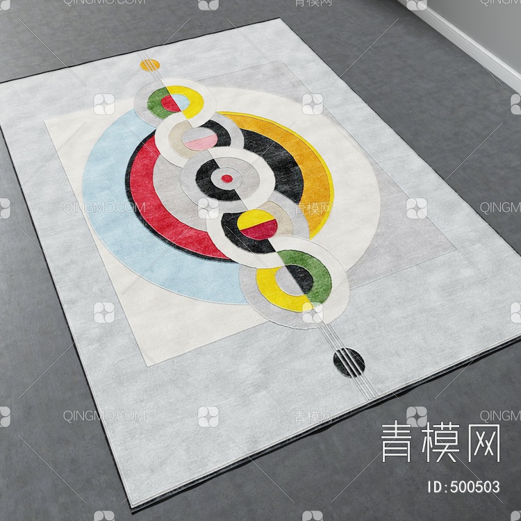 方形地毯vary材质下载【ID:500503】
