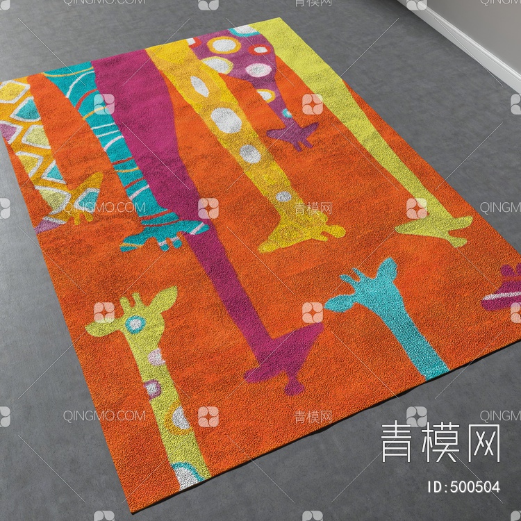 方形地毯vary材质下载【ID:500504】