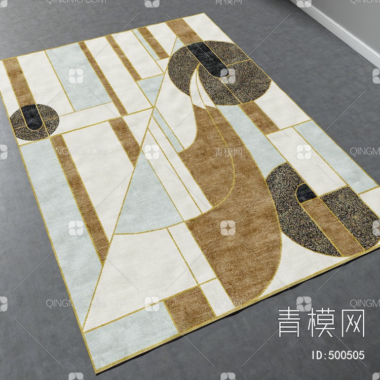 方形地毯vary材质下载【ID:500505】