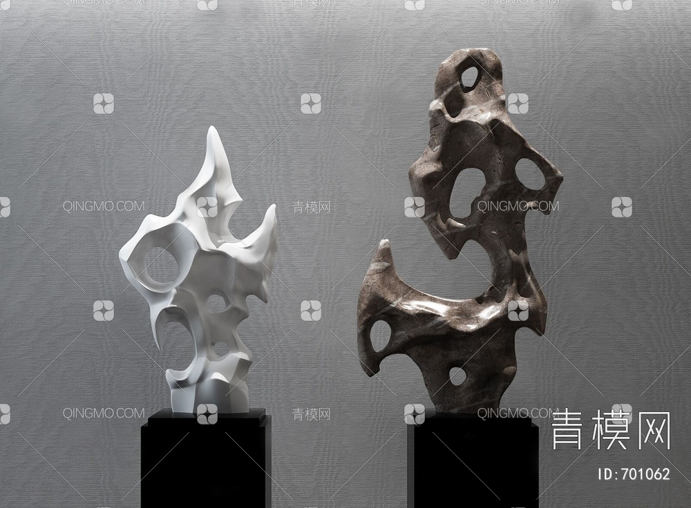陶瓷太湖石摆件3D模型下载【ID:701062】