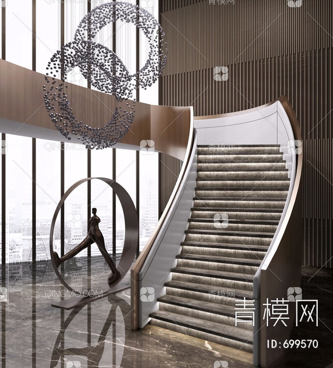 楼梯间3D模型下载【ID:699570】