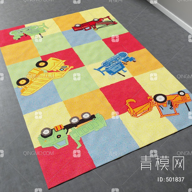 方形地毯vary材质下载【ID:501837】