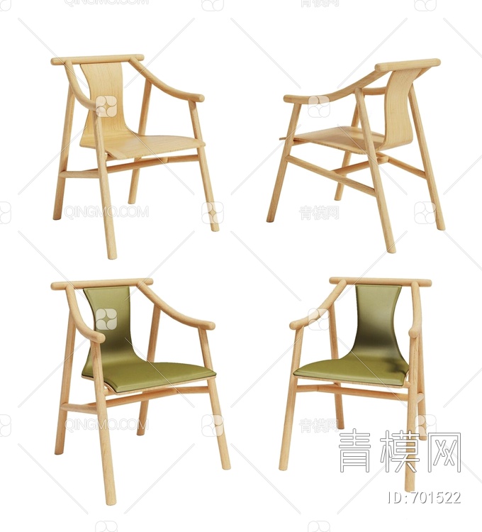 单椅组合3D模型下载【ID:701522】