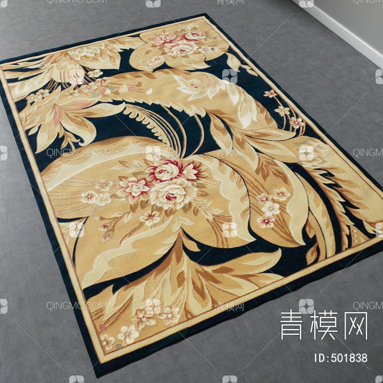 方形地毯vary材质下载【ID:501838】