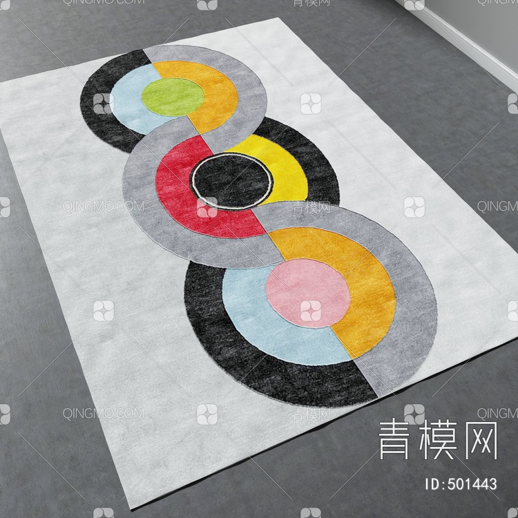 方形地毯vary材质下载【ID:501443】
