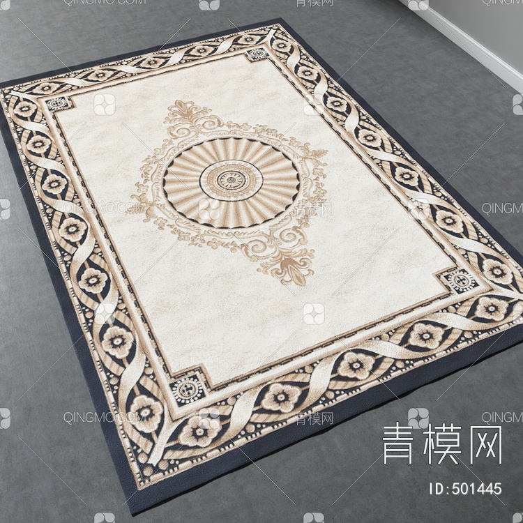 方形地毯vary材质下载【ID:501445】