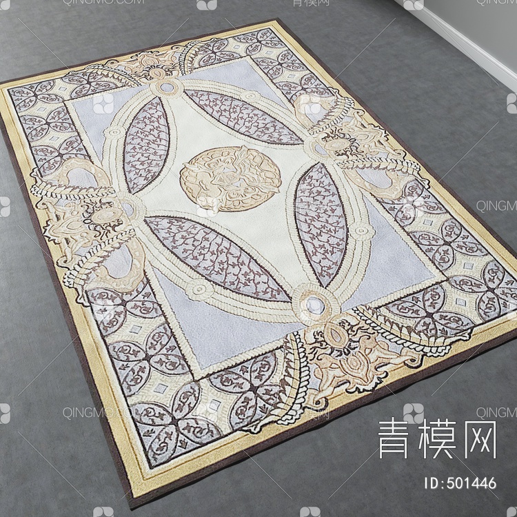 方形地毯vary材质下载【ID:501446】