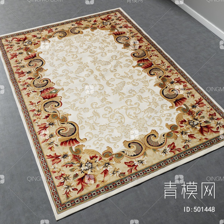 方形地毯vary材质下载【ID:501448】