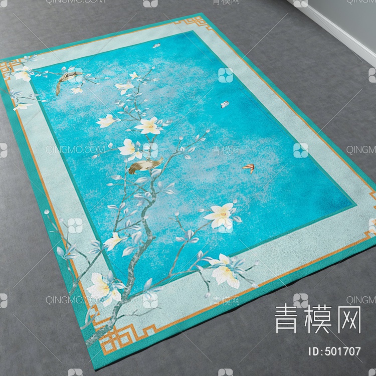方形地毯vary材质下载【ID:501707】