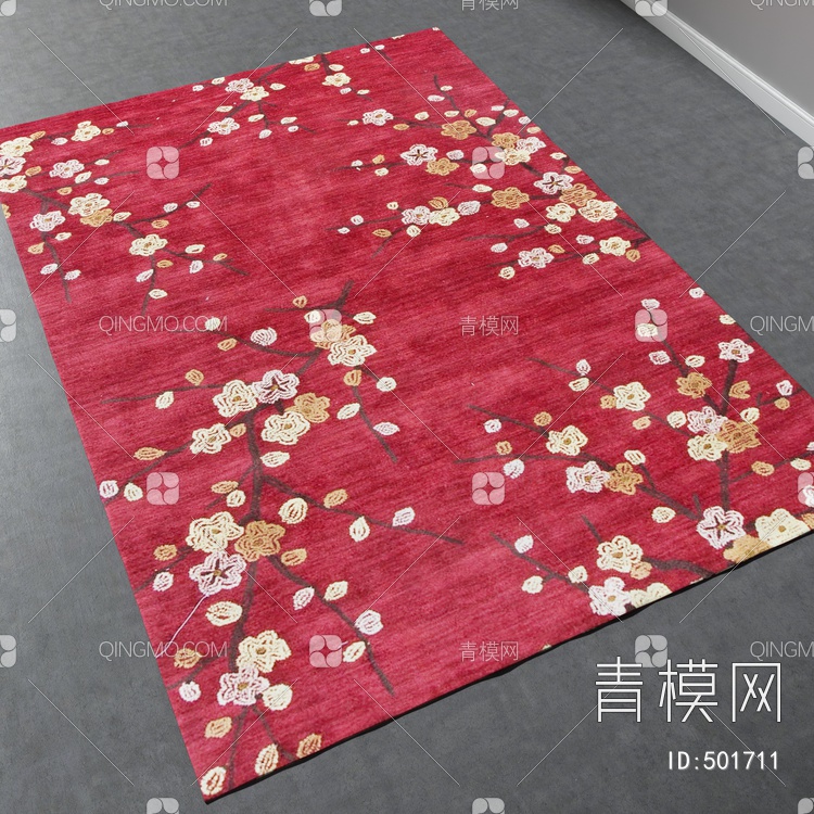 方形地毯vary材质下载【ID:501711】