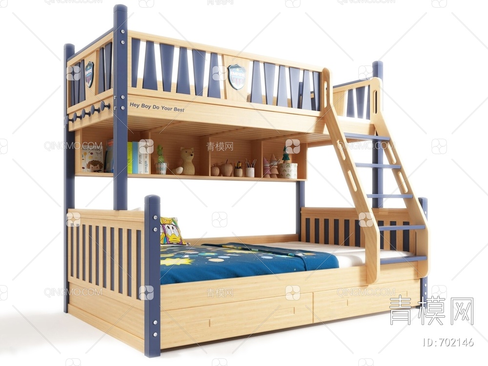 儿童床3D模型下载【ID:702146】