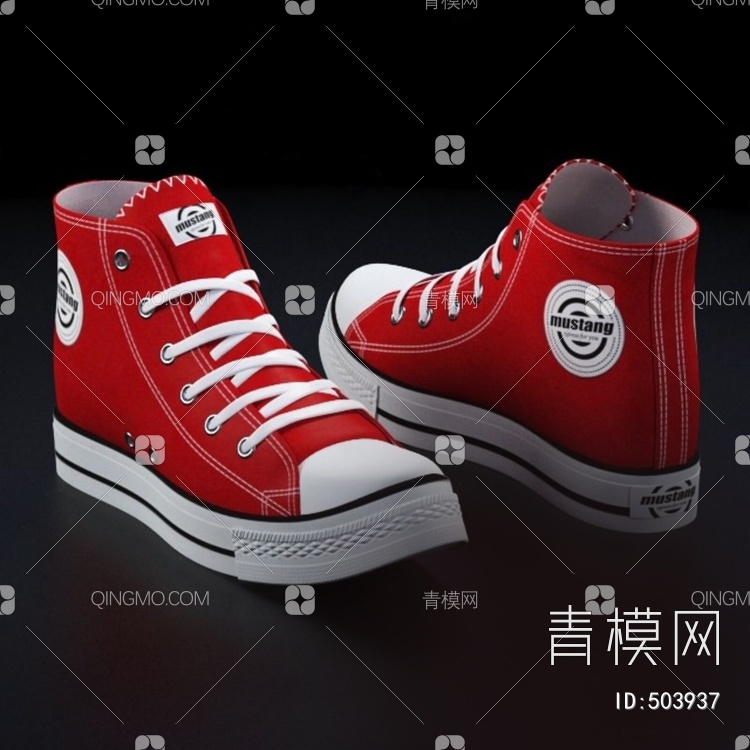 布鞋3D模型下载【ID:503937】