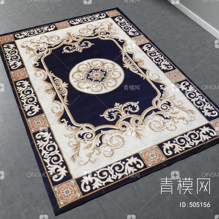 方形地毯vary材质下载【ID:505156】