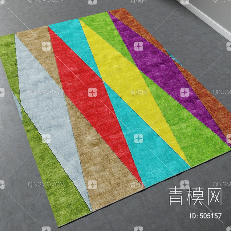 方形地毯vary材质下载【ID:505157】