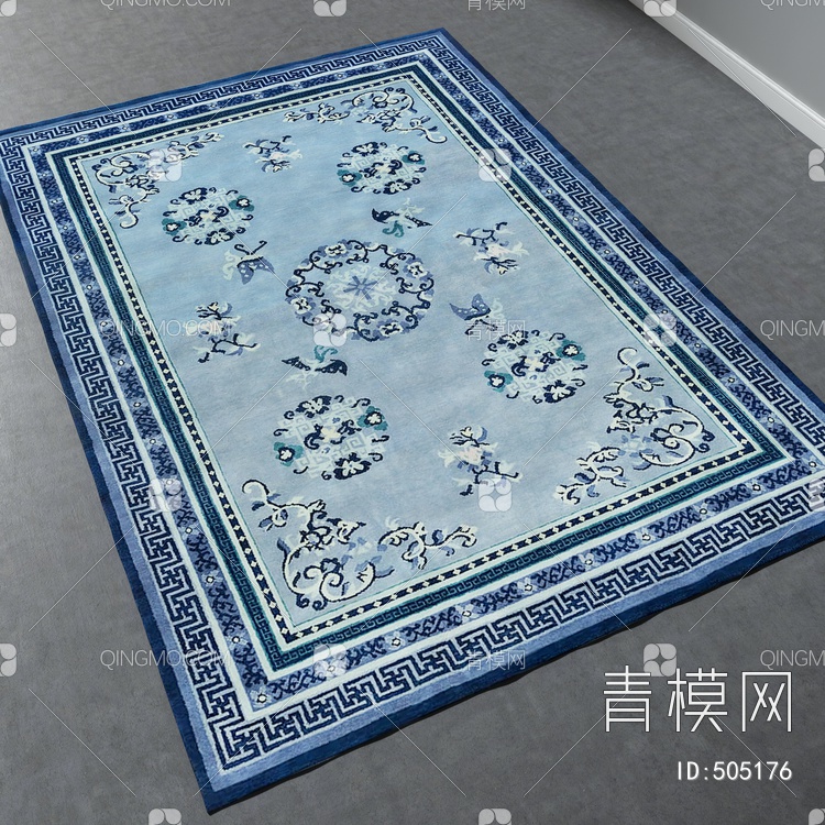方形地毯vary材质下载【ID:505176】