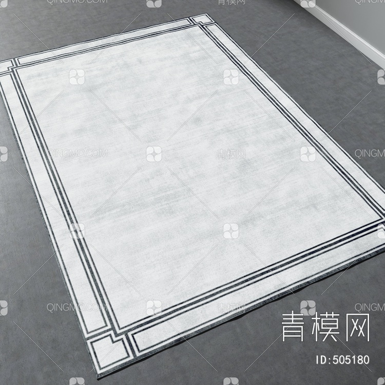 方形地毯vary材质下载【ID:505180】
