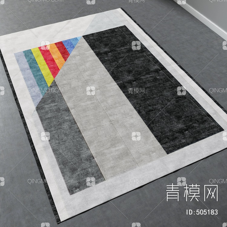 方形地毯vary材质下载【ID:505183】