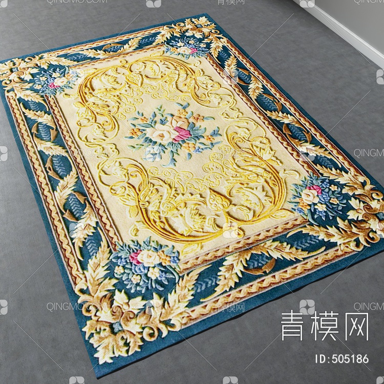 方形地毯vary材质下载【ID:505186】