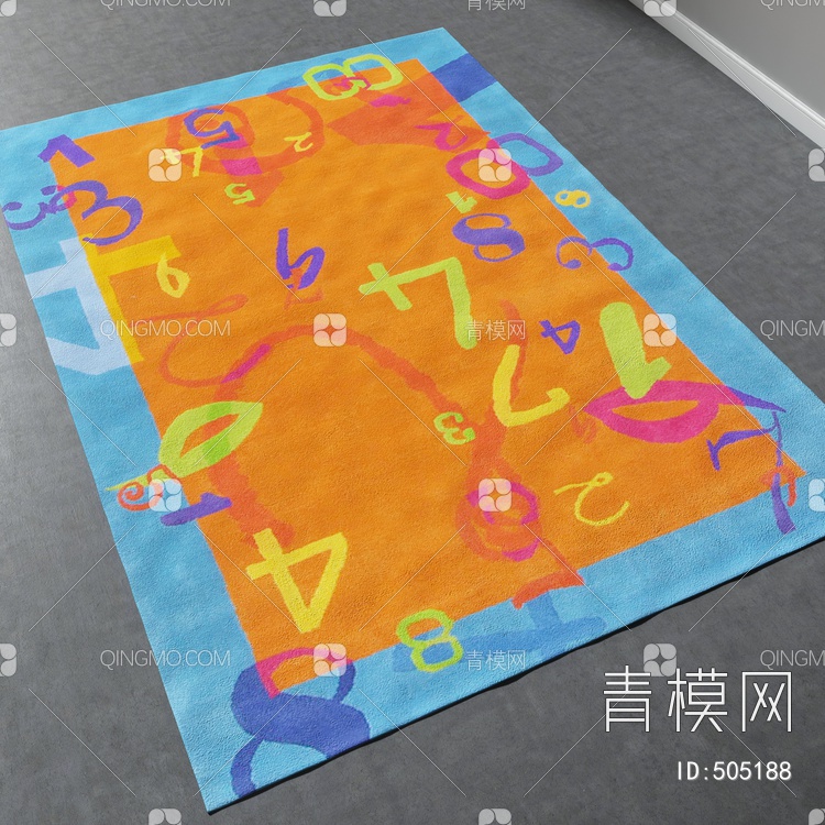 方形地毯vary材质下载【ID:505188】