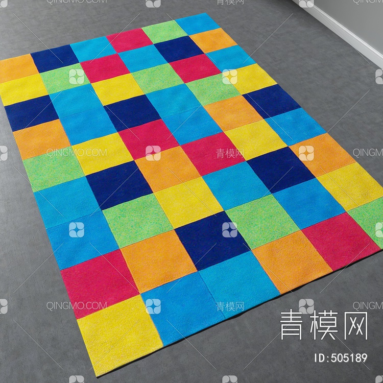 方形地毯vary材质下载【ID:505189】