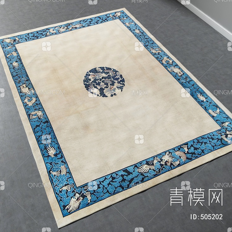 方形地毯vary材质下载【ID:505202】