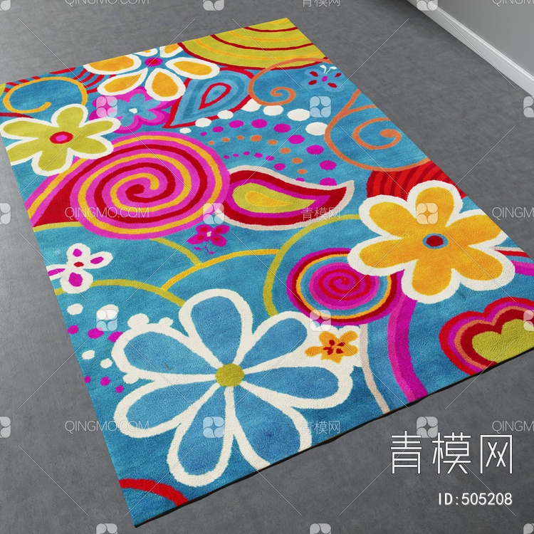 方形地毯vary材质下载【ID:505208】