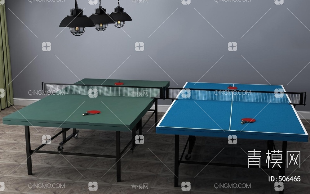 乒乓球桌 运动器材3D模型下载【ID:506465】