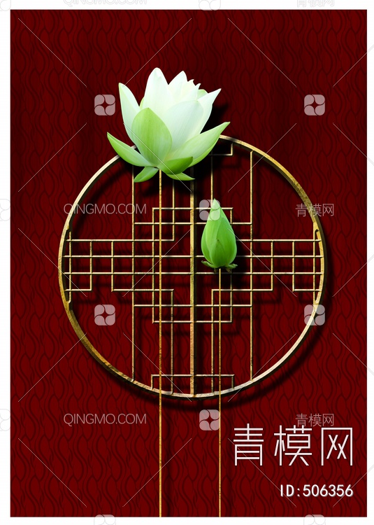 中国风国潮装饰画贴图下载【ID:506356】