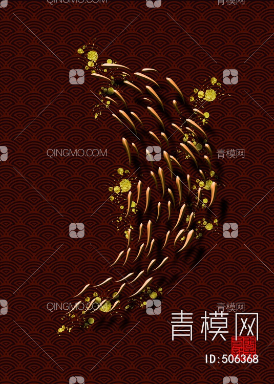 中国风国潮装饰画贴图下载【ID:506368】