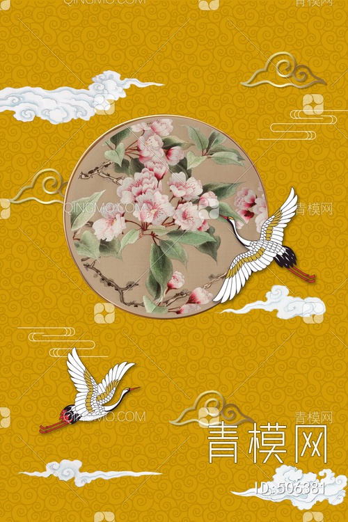 中国风国潮装饰画贴图下载【ID:506381】