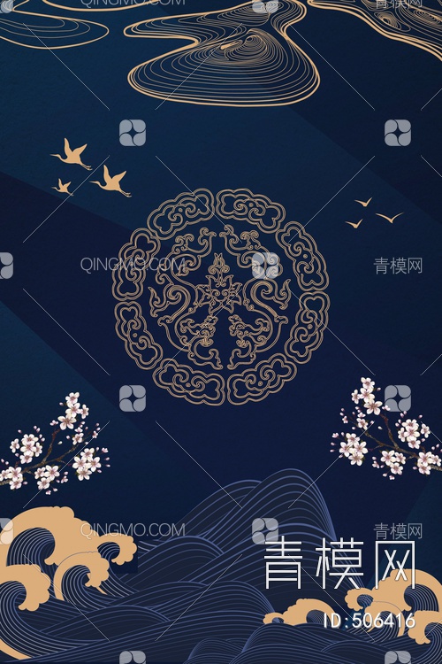 中国风国潮装饰画贴图下载【ID:506416】
