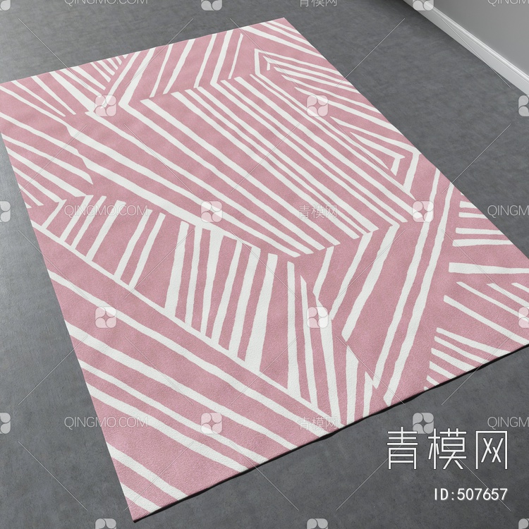 方形地毯vary材质下载【ID:507657】