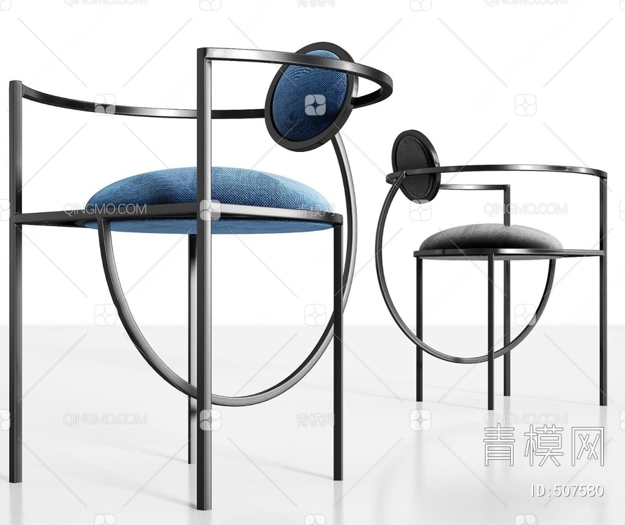 金属单椅3D模型下载【ID:507580】