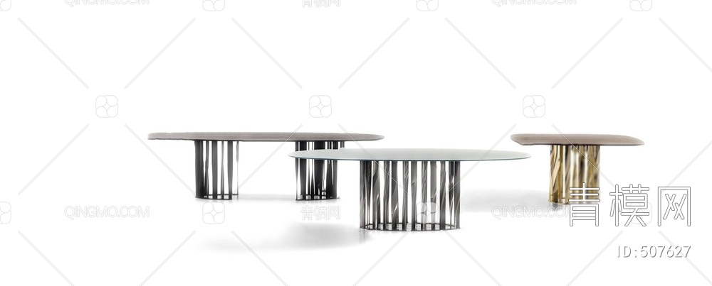 桌子组合 餐桌 桌子3D模型下载【ID:507627】