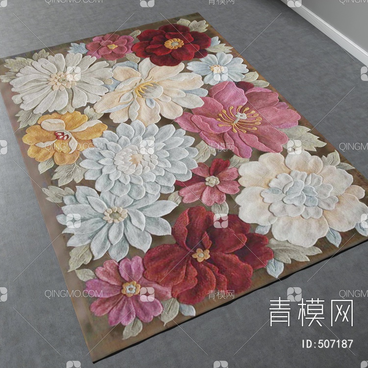 方形地毯vary材质下载【ID:507187】